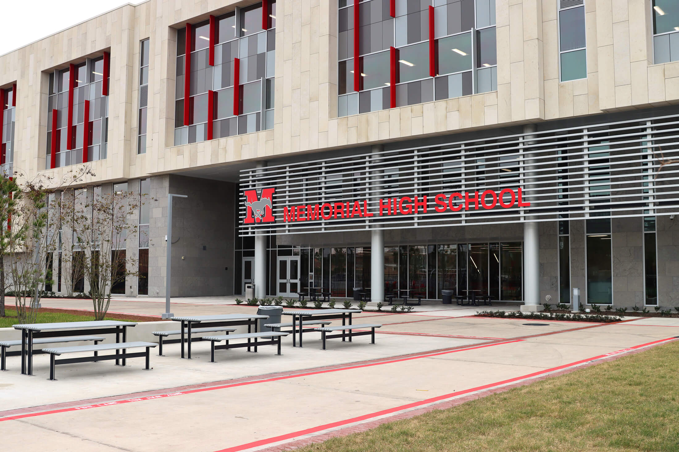 Memorial High School Houston Mustangs campus Spring Branch ISD